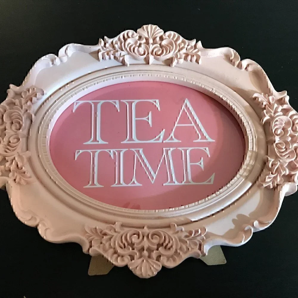 Pink Tea Time Picture Frame - Picture 1 of 3
